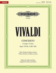 Violin Concerto in G Op. 7/II No. 2 (RV 299) (Edition for Violin and Piano)