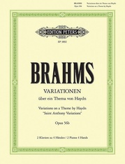 Variations on a Theme by Haydn Op. 56b for 2 Pianos