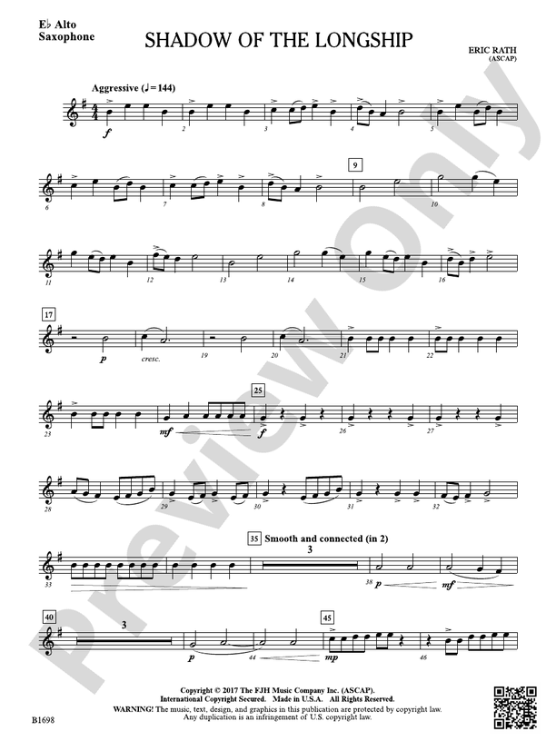 Shadow of the Longship: E-flat Alto Saxophone: E-flat Alto Saxophone ...