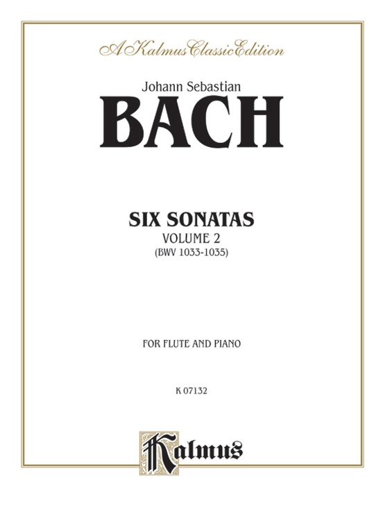 Six Sonatas, Volume II (BWV 1033-1035)