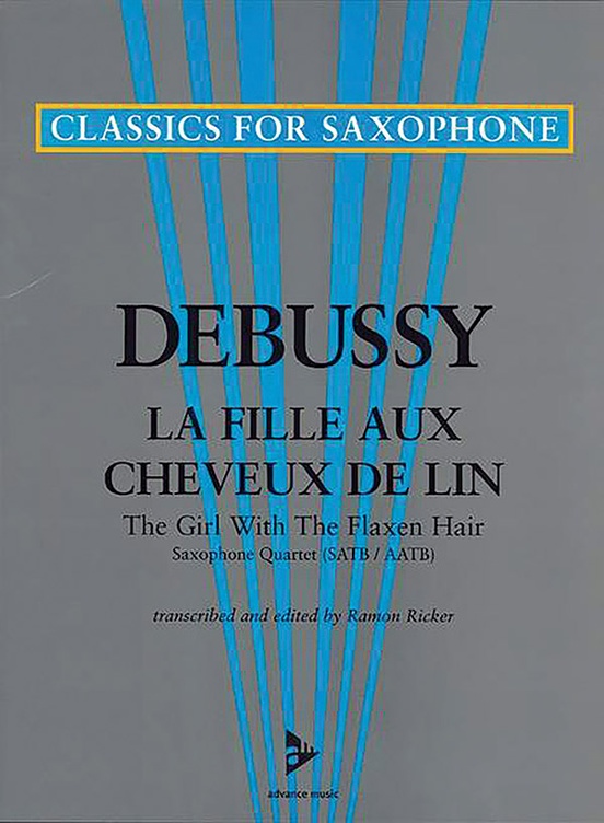 La fille aux cheveux de lin: 4 saxophones satbar/aatbar conductor score