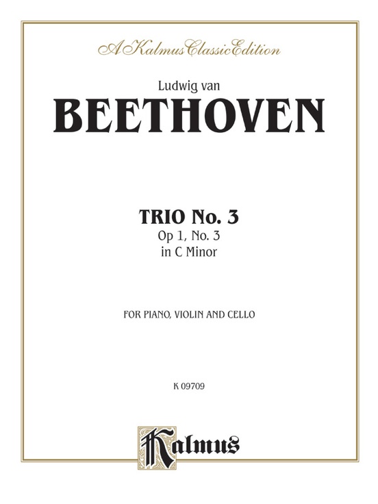 Piano Trio No. 3 in C Minor, Opus 1, No. 3