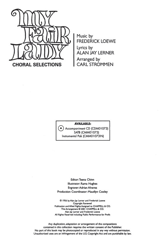 My Fair Lady (Choral Selections)