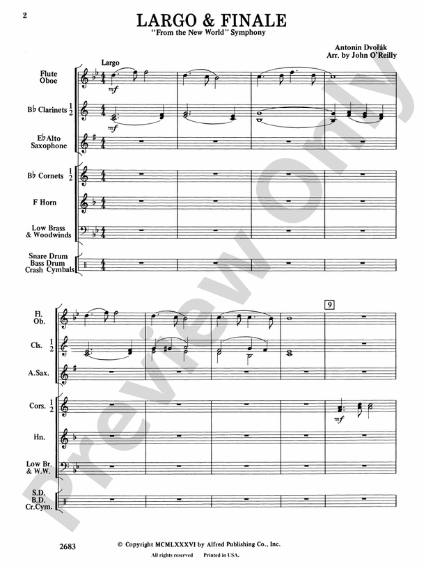 Largo and Finale from the New World Symphony