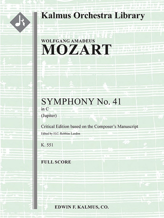 Symphony No. 41 in C, K. 551 'Jupiter' (critical edition)