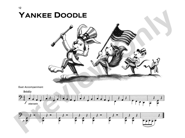 Yankee Doodle - Piano Solo (with Optional Duet Accompaniments)