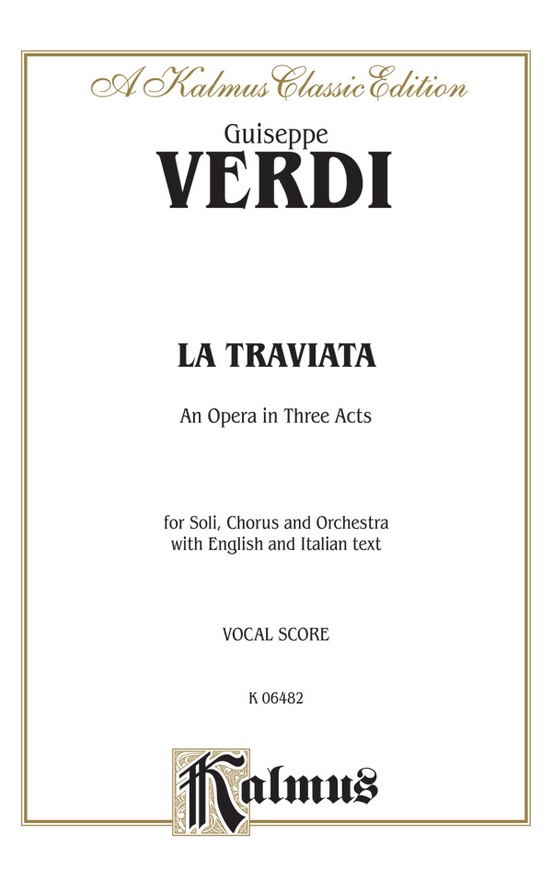 La Traviata: Vocal Score: Giuseppe Verdi | Sheet Music