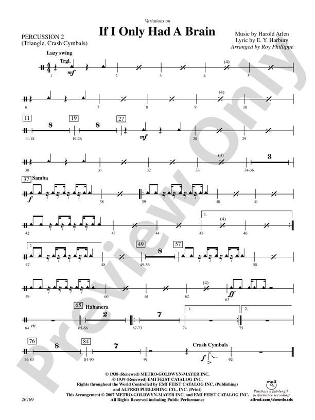 Image cover for “Variations on If I Only Had a Brain (from The Wizard of Oz): 2nd”