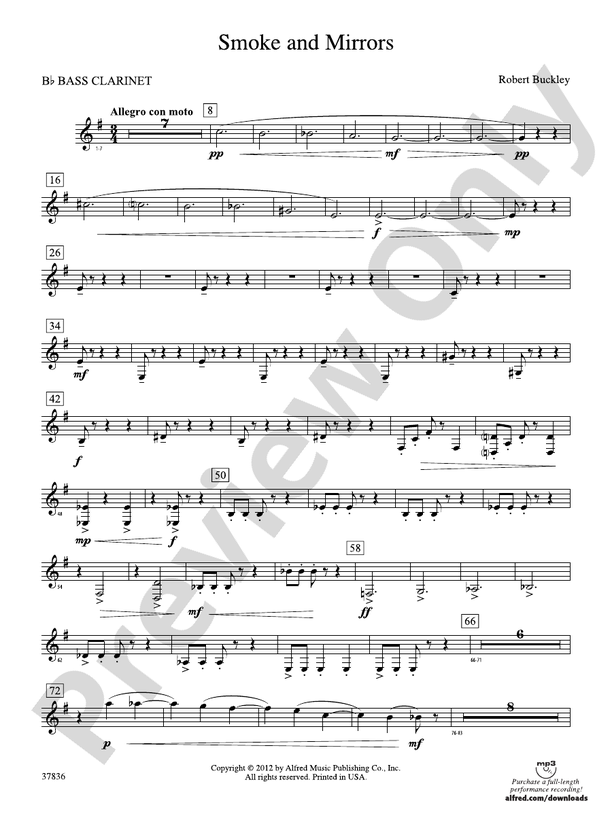 Smoke and Mirrors Bflat Bass Bflat Bass Part