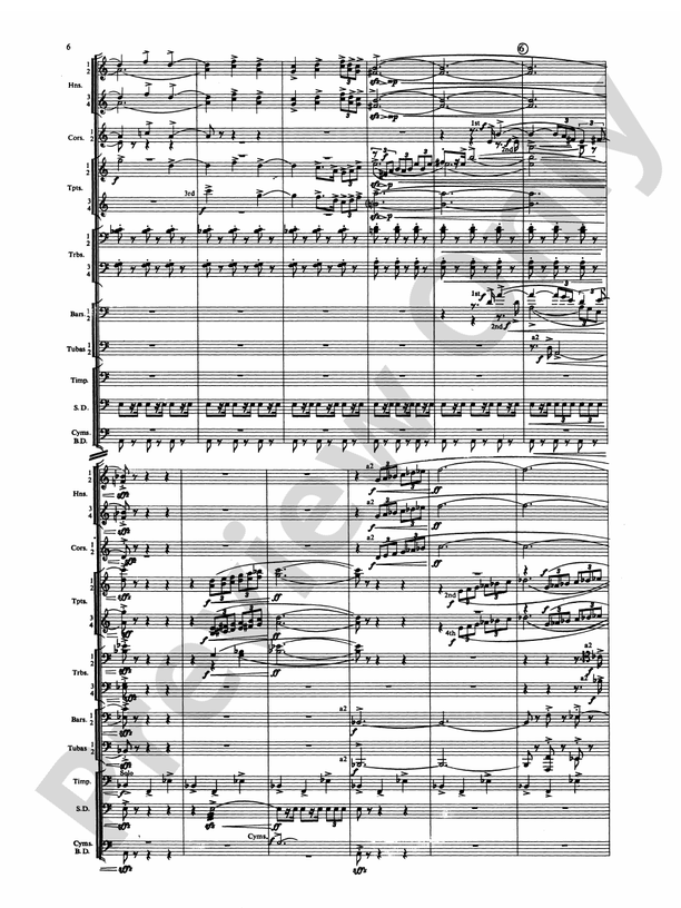 Symphony for Brass and Percussion: Score