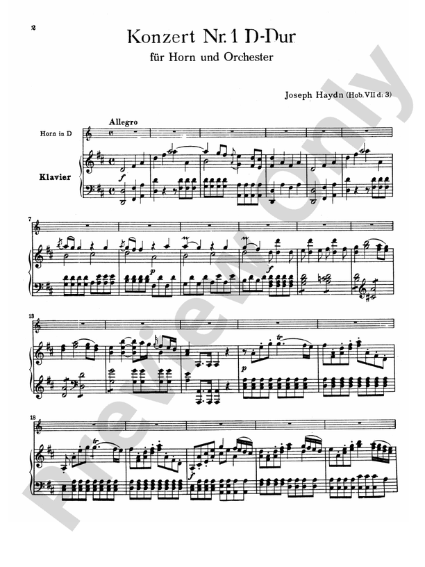 Haydn: Horn Concerto No. 1 in D Major