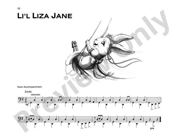 Li'l Liza Jane - Piano Solo (with Optional Duet Accompaniments)