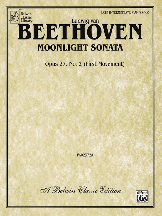 Moonlight Sonata, Opus 27, No. 2 (First Movement)