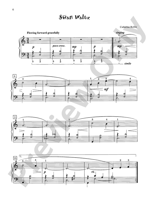 Swan Waltz - Piano Solo