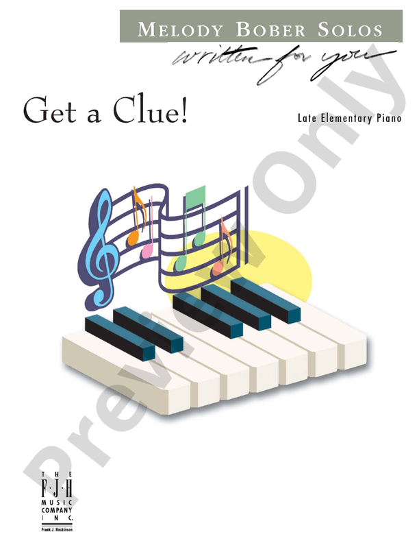 Get A Clue! Piano Melody Bober Digital Sheet Music Download
