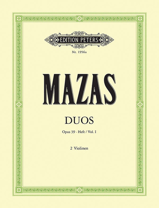 6 Duos Op. 39 for 2 Violins, Vol. 1