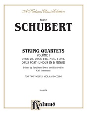 String Quartets, Volume I: Op. 29; Op. 125, Nos. 1 & 2; Op. Posth. in D Minor