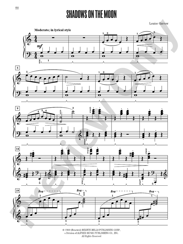 Shadows on the Moon - Piano Solo