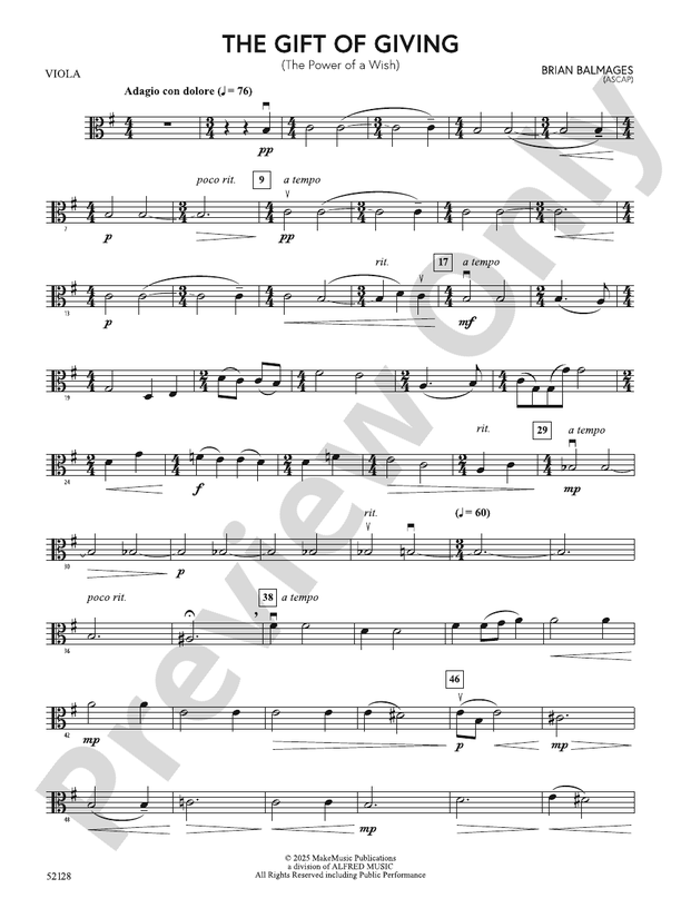 The Gift of Giving: Viola