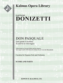 Don Pasquale: Act I, Aria: Quel quardo il cavaliere; so anch'io la