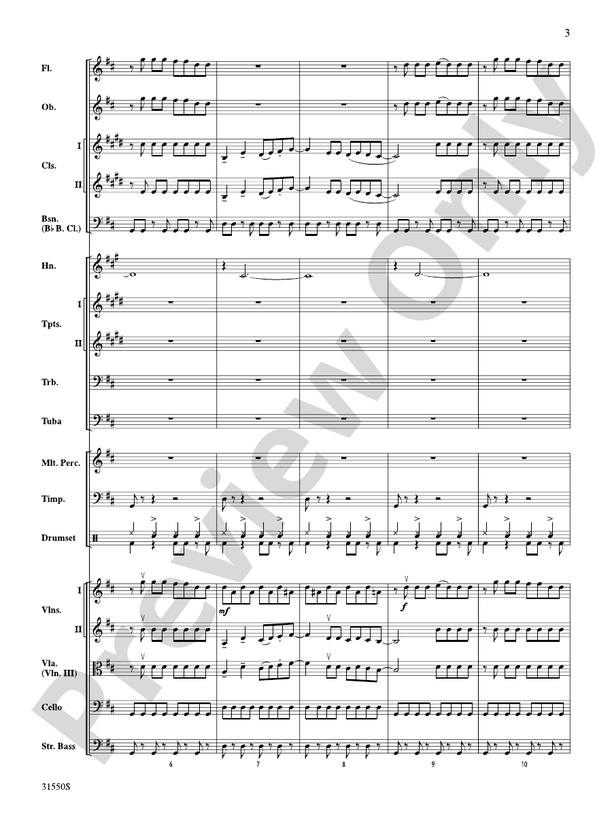 Mamma Mia, Selections from: Full Orchestra Conductor Score & Parts ...