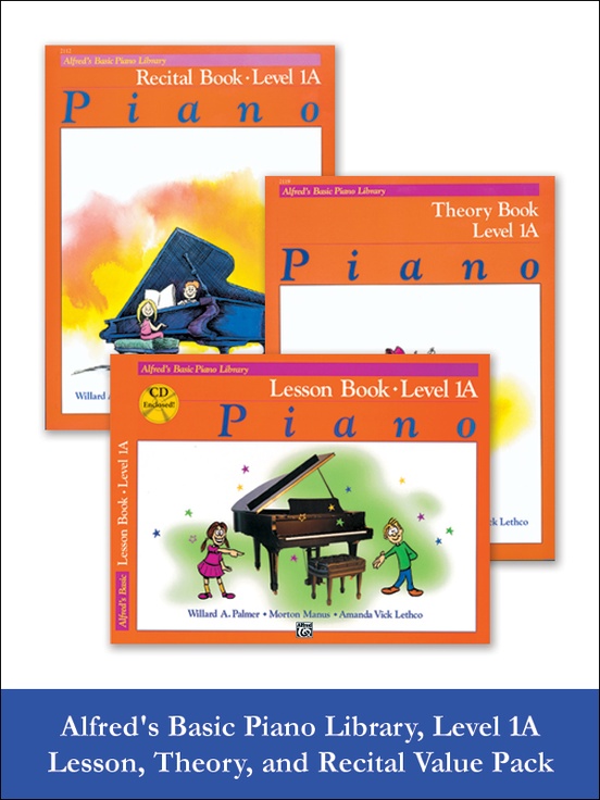 Alfred's Basic Piano Library Lesson, Theory, Recital 1A (Value Pack)