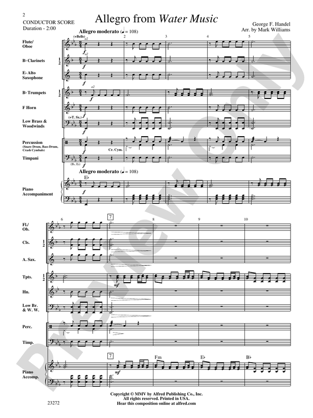 Allegro from Water Music