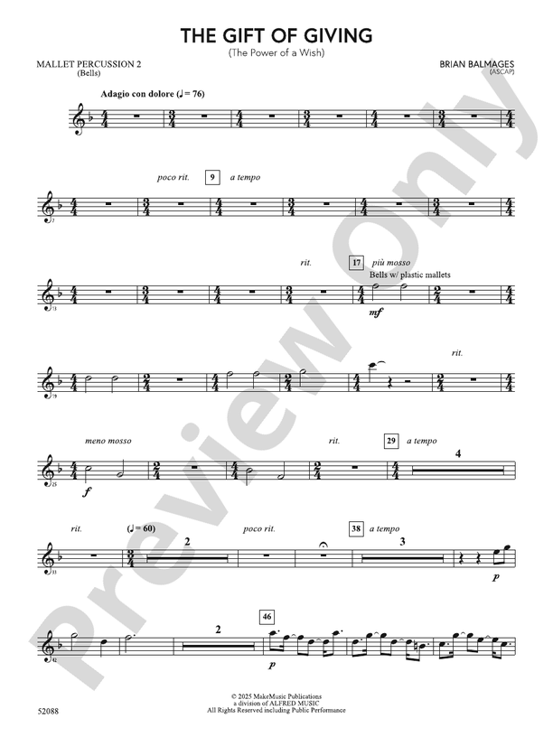 The Gift of Giving: 2nd Mallet Percussion