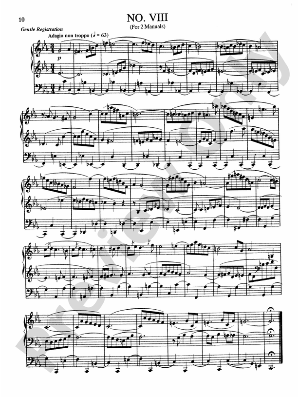 Rheinberger: Ten Trios, Op. 49: No. 8 Part - Digital Sheet Music Download