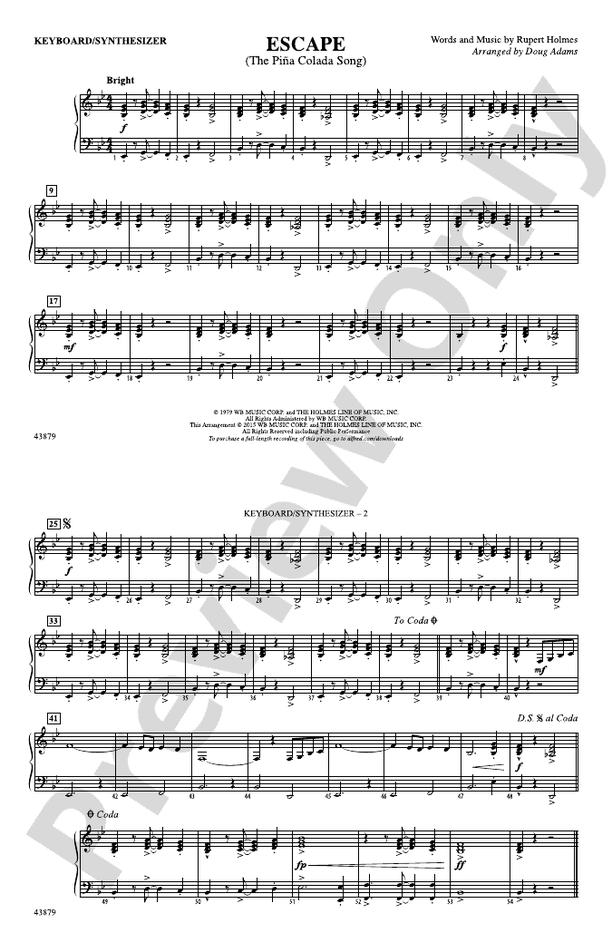 Escape (from Guardians of the Galaxy) Piano Piano