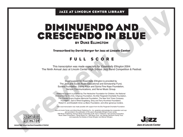 Diminuendo and Crescendo in Blue