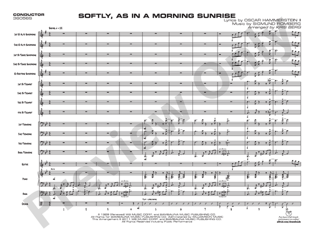 Softly, as in a Morning Sunrise