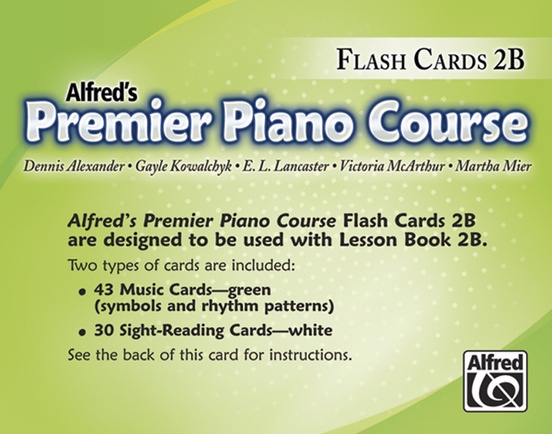 Premier Piano Course, Flash Cards 2B