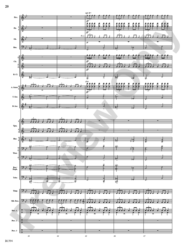 Mars from The Planets: Score: Concert Band Score: Gustav Holst
