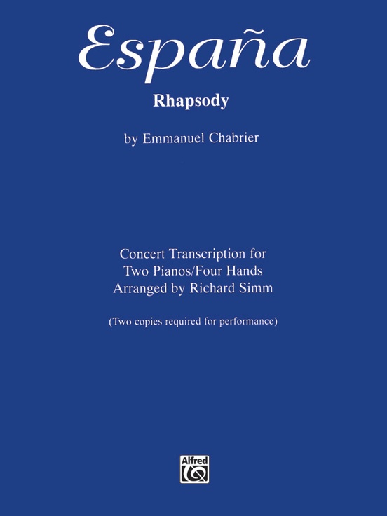 España Rhapsody: Concert Transcription for Two Pianos