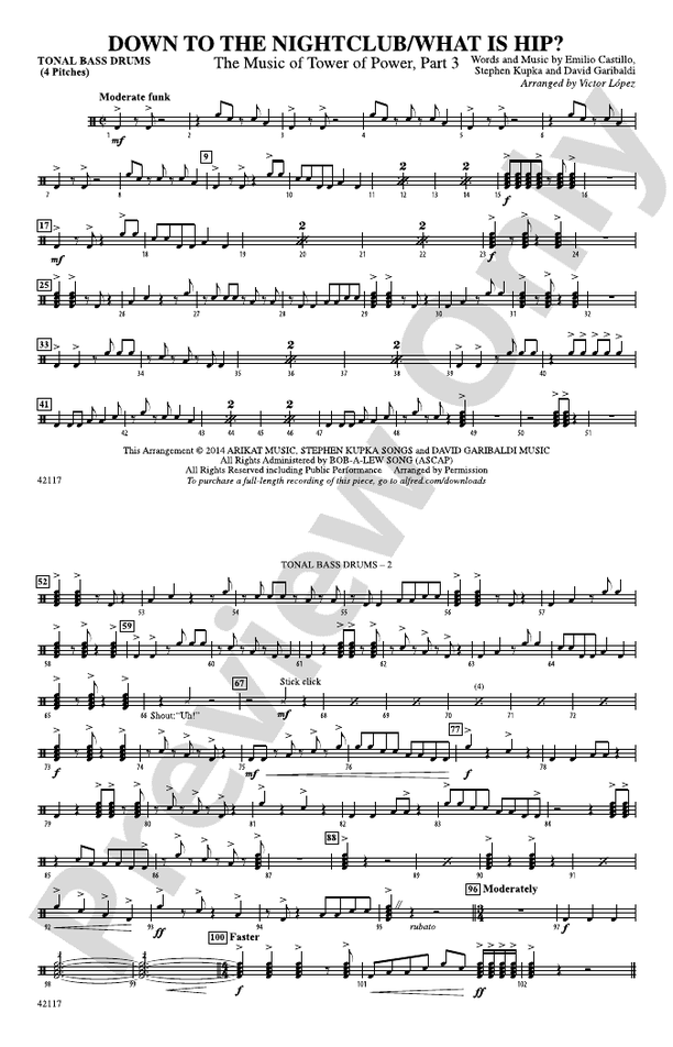 Down to the / What Is Hip? Tonal Bass Drum Tonal Bass Drum