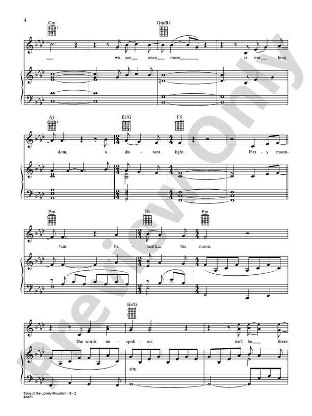 Song of the Lonely Mountain(from "The Hobbit An Unexpected Journey