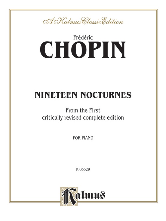 Chopin: Nineteen Nocturnes (Ed. Franz Liszt): Opus 27, No. 2
