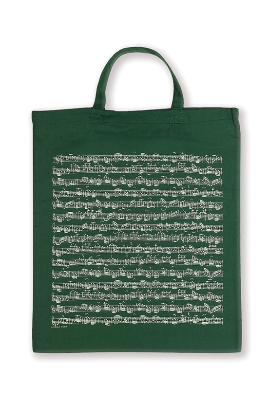 Tote Bag: Sheet Music (Green)
