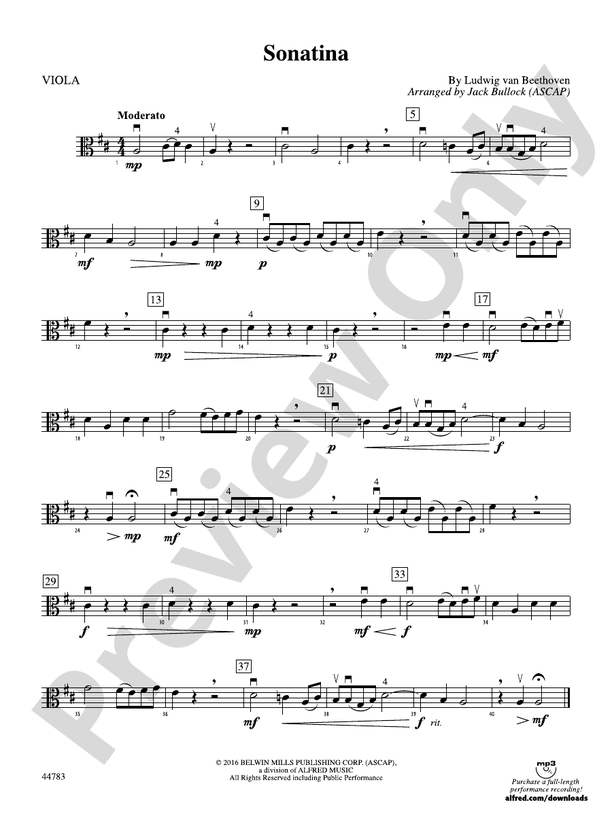 Sonatina: Viola