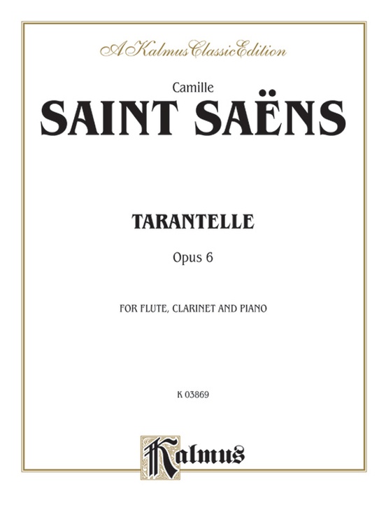 Tarantelle Opus 6 Chamber Duo Score Amp Parts Camille