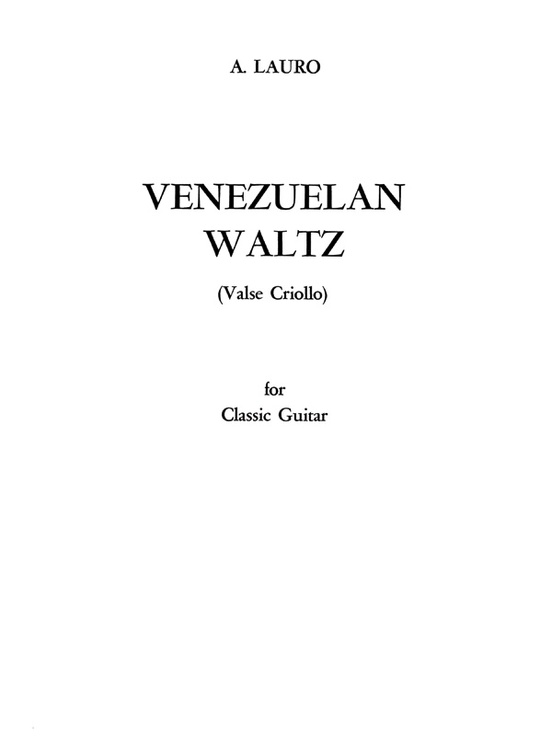 Venezuelan Waltz