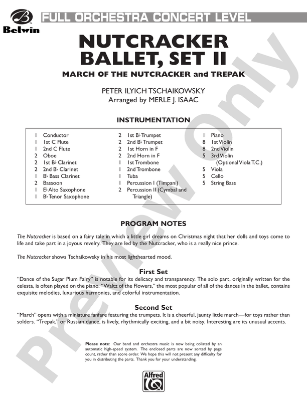 Nutcracker Ballet, Set II ("March of the Nutcracker" and "Trepak")