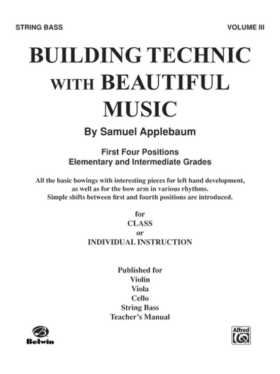 Building Technic With Beautiful Music, Book III