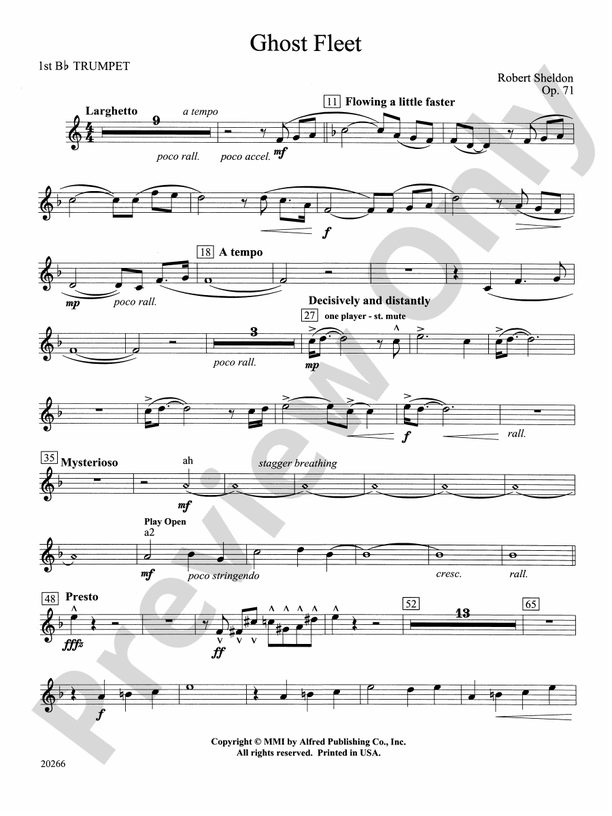 Ghost Fleet 1st Bflat Trumpet 1st Bflat Trumpet Part Digital