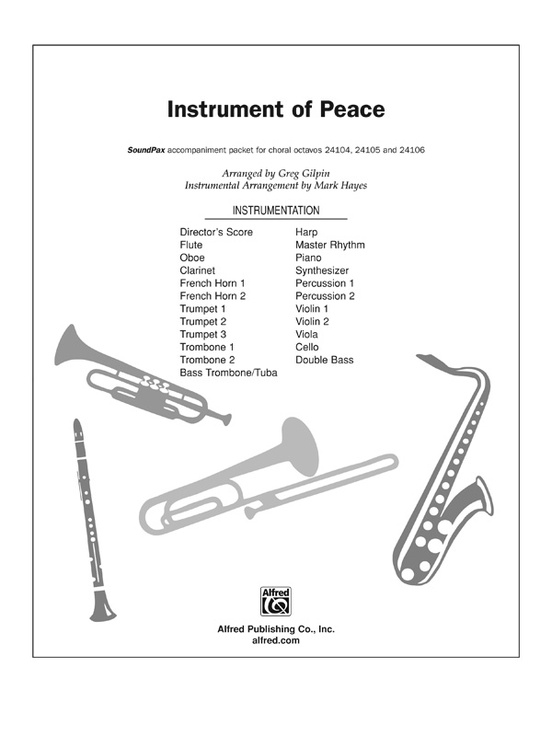 Instrument of Peace: 1st Violin: 1st Violin Part - Digital Sheet Music ...