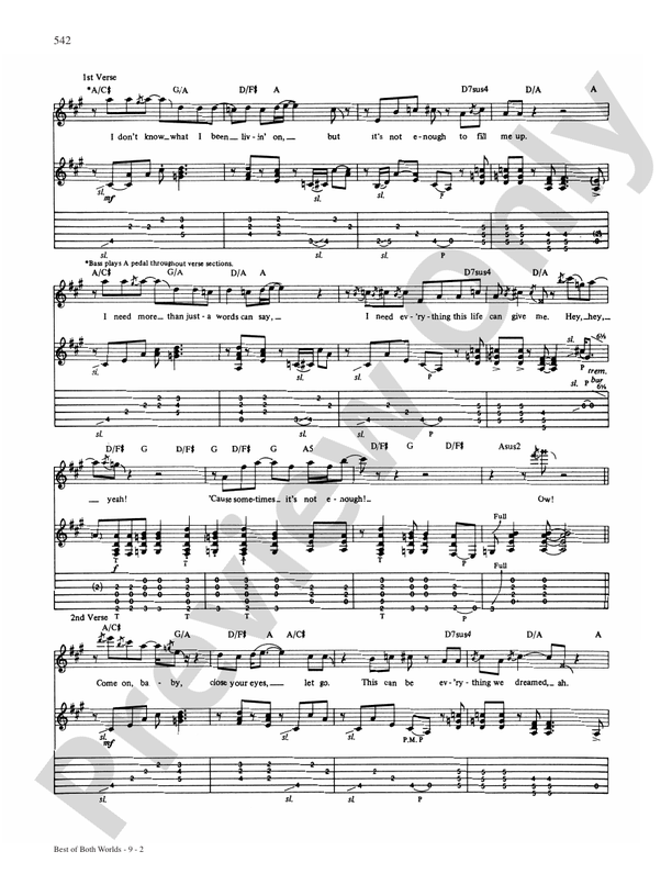 Best Of Both Worlds: Guitar: Van Halen - Digital Sheet Music Best Of Both Worlds: Guitar: Van Halen - Digital Sheet Music