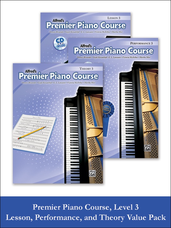 Premier Piano Course, Lesson, Theory & Performance 3 2012 (Value Pack)