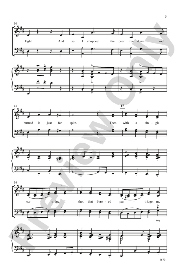The Twelve Days After Christmas SATB Choral Octavo Frederick Silver