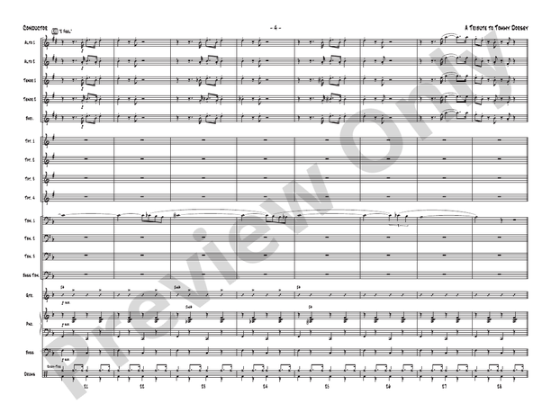 A Tribute to Tommy Dorsey: Score